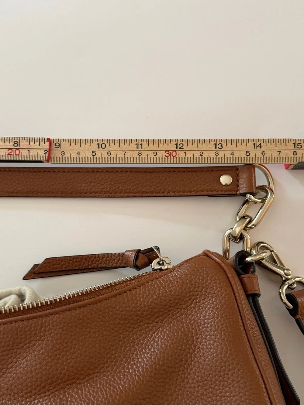 Kate Spade New York Brown Pebbled Leather Shoulder Crossbody Bag